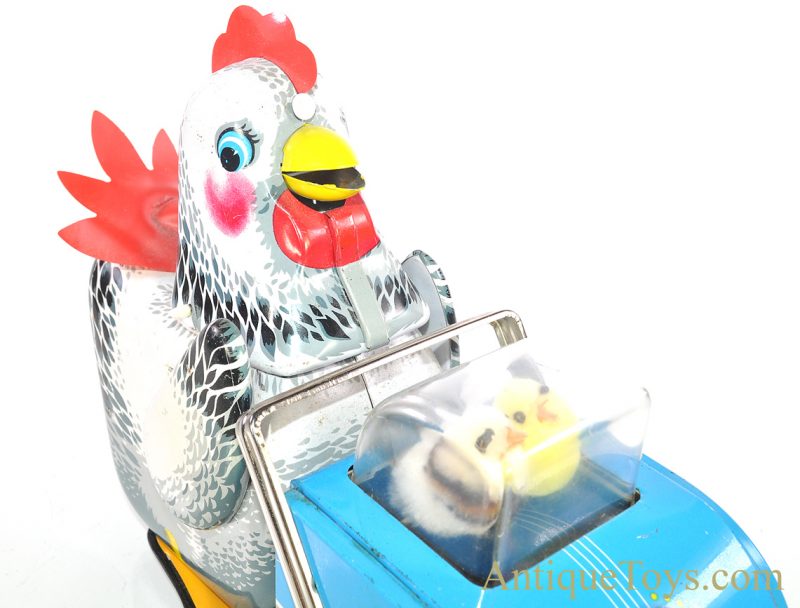 Vintage Chinese Battery Operated Tin Lithographed “Hen and Chickens” ME 603 with Box <FONT COLOR="ff000 ">*SOLD*</font> - Image 11