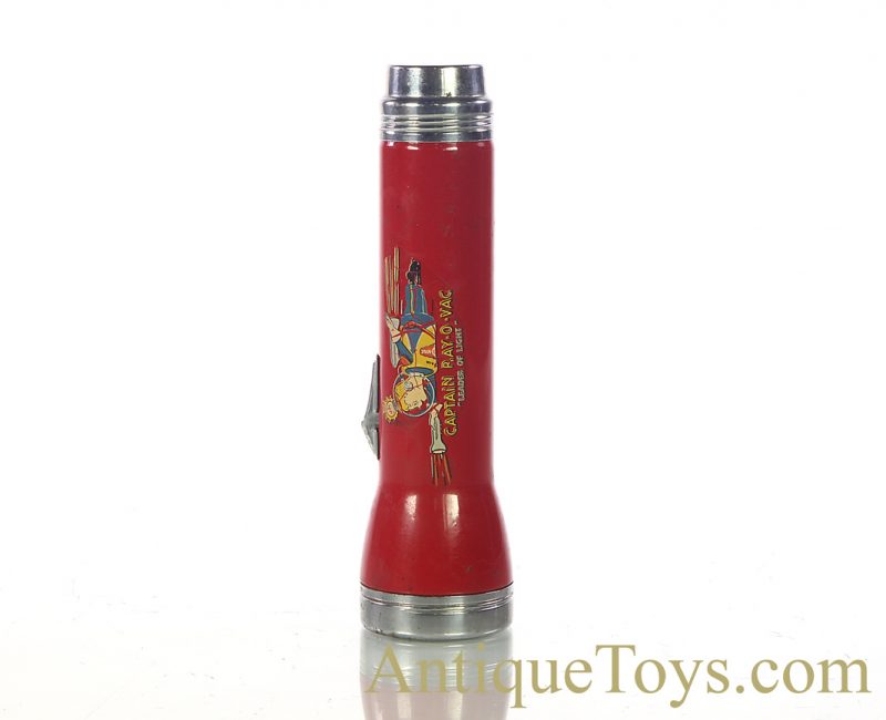 Vintage ca. 1952 Captain Ray-O-Vac Rocket Ship H-22R Flashlight in Box <FONT COLOR="ff000 ">*SOLD*</font> - Image 2