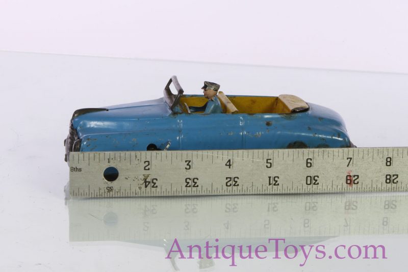 European Tin 1956 Convertible, Possibly Soviet Toy <FONT COLOR="ff000 ">*SOLD*</font> - Image 3