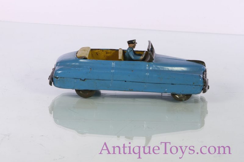 European Tin 1956 Convertible, Possibly Soviet Toy <FONT COLOR="ff000 ">*SOLD*</font> - Image 4
