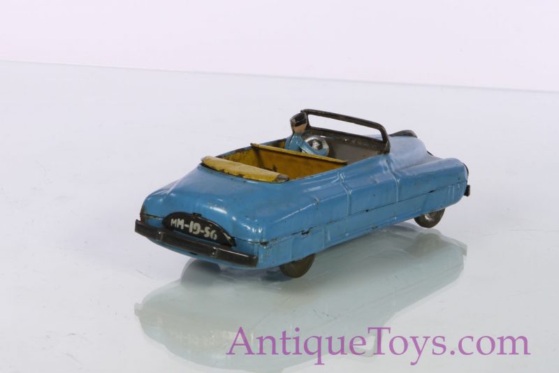 European Tin 1956 Convertible, Possibly Soviet Toy <FONT COLOR="ff000 ">*SOLD*</font> - Image 5