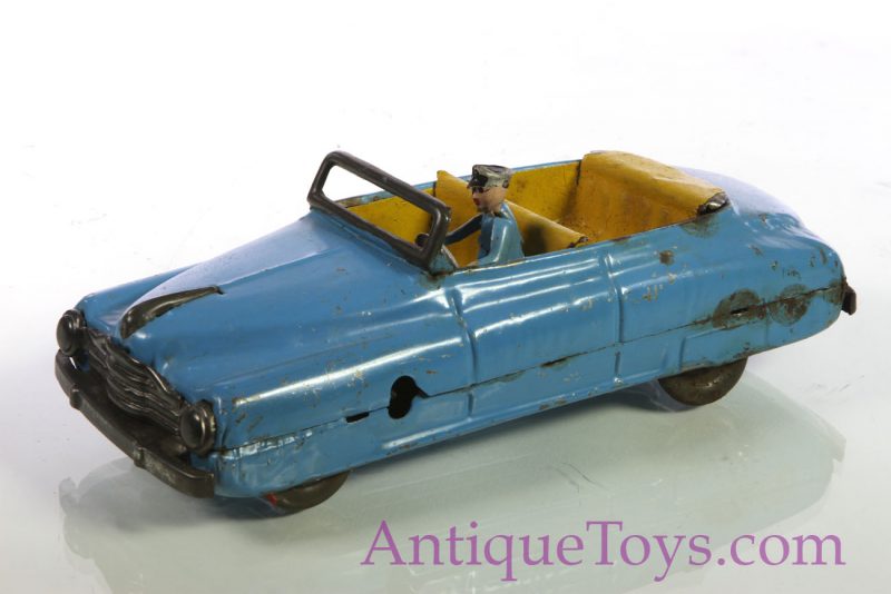 European Tin 1956 Convertible, Possibly Soviet Toy <FONT COLOR="ff000 ">*SOLD*</font> - Image 6