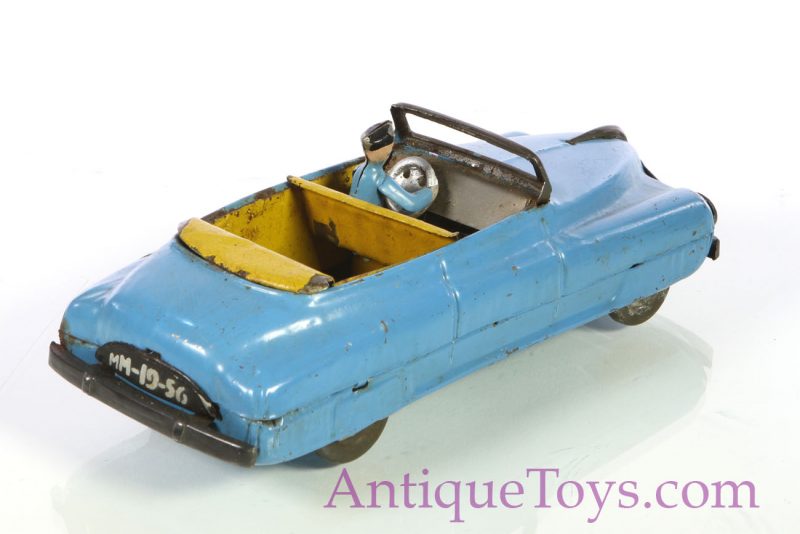 European Tin 1956 Convertible, Possibly Soviet Toy <FONT COLOR="ff000 ">*SOLD*</font>