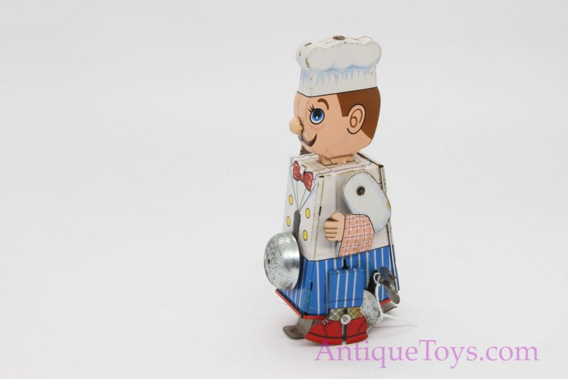 Vintage Yonezawa/Yone Tin Lithographed Windup Chef <FONT COLOR="ff000 ">*SOLD*</font> - Image 3
