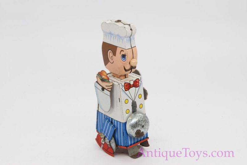 Vintage Yonezawa/Yone Tin Lithographed Windup Chef <FONT COLOR="ff000 ">*SOLD*</font> - Image 8
