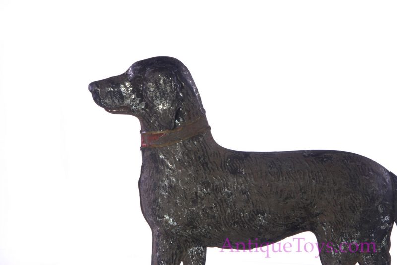 Althof Bergmann Antique ca. 1800's Tin Dog on Platform Toy <FONT COLOR="ff000 ">*SOLD*</font> - Image 3