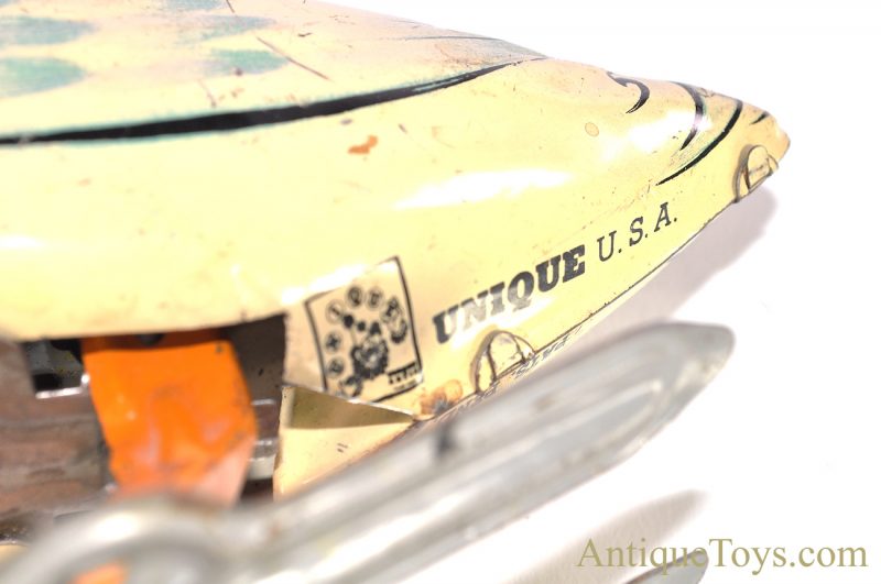 Vintage ca. 1930’s Unique Art “Gertie the Galloping Goose” Windup Tin Lithographed Toy <FONT COLOR="ff000 ">*SOLD*</font> - Image 7