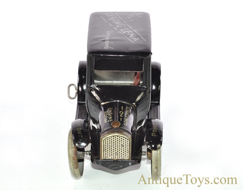 Antique ca. 1920's Strauss Dizzie Lizzie Leaping Lena Flivver Jalopy Tin Lithographed Windup Car <FONT COLOR="ff000 ">*SOLD*</font> - Image 3