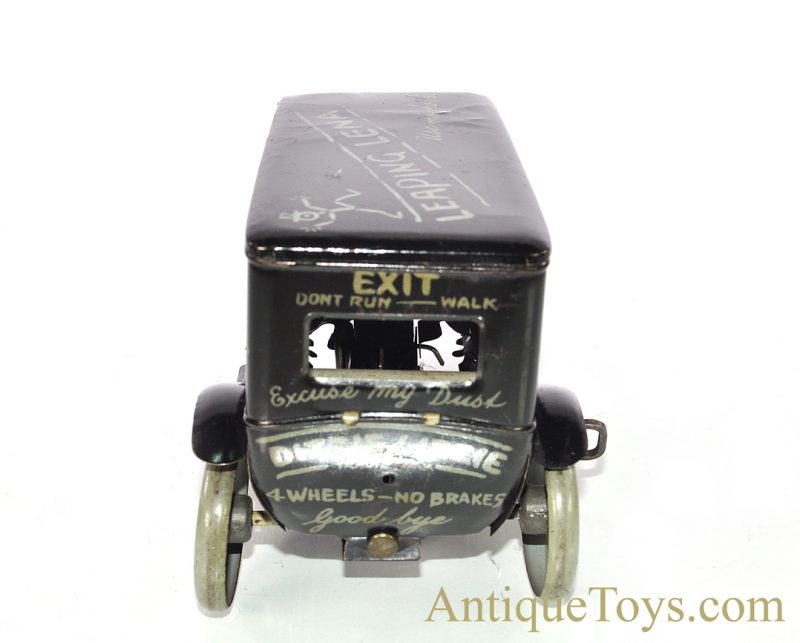Antique ca. 1920's Strauss Dizzie Lizzie Leaping Lena Flivver Jalopy Tin Lithographed Windup Car <FONT COLOR="ff000 ">*SOLD*</font> - Image 4