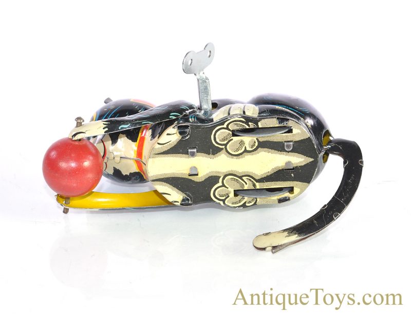 Vintage ca. 1950’s Marx Lithographed Tin Windup “Rollover Cat” Toy in Black <FONT COLOR="ff000 ">*SOLD*</font> - Image 6