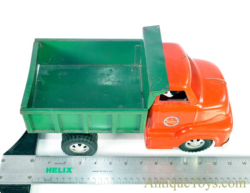 Vintage Dunwell Toys Pressed Steel Dual Wheel Dump Truck for Sale <FONT COLOR="ff000 ">*SOLD*</font> - Image 11