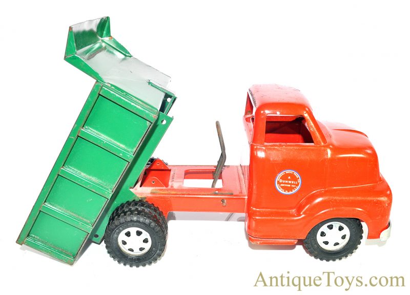 Vintage Dunwell Toys Pressed Steel Dual Wheel Dump Truck for Sale <FONT COLOR="ff000 ">*SOLD*</font> - Image 3