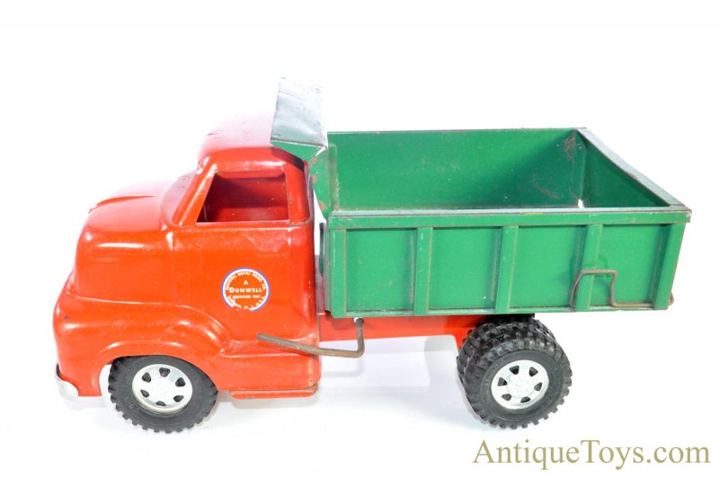 Vintage Dunwell Toys Pressed Steel Dual Wheel Dump Truck for Sale <FONT COLOR="ff000 ">*SOLD*</font> - Image 8
