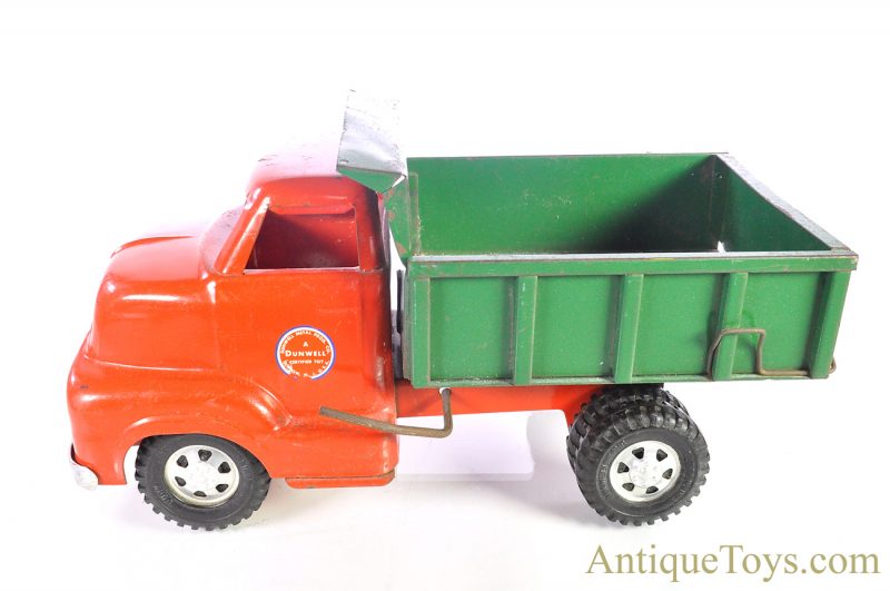 Vintage Dunwell Toys Pressed Steel Dual Wheel Dump Truck for Sale <FONT COLOR="ff000 ">*SOLD*</font> - Image 2