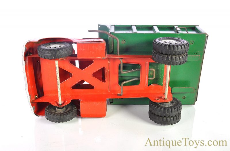 Vintage Dunwell Toys Pressed Steel Dual Wheel Dump Truck for Sale <FONT COLOR="ff000 ">*SOLD*</font> - Image 6