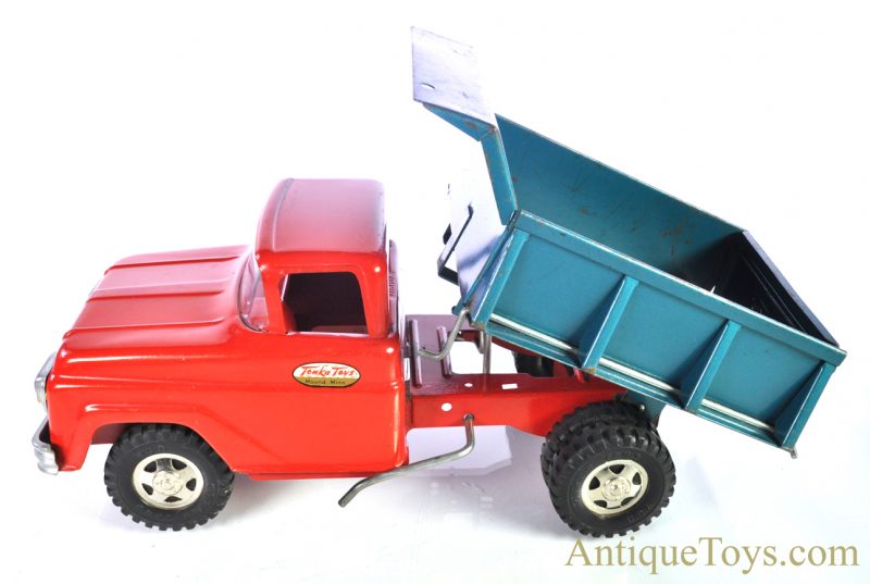 Vintage ca. 1960's Original Tonka Pressed Steel Dual Rear Wheel Hydraulic Dump Truck <FONT COLOR="ff000 ">*SOLD*</font> - Image 4