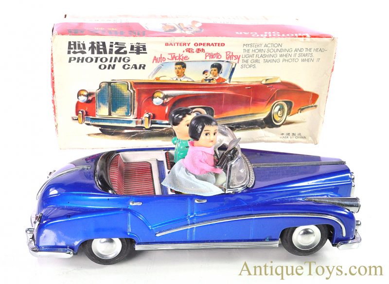 Vintage Chinese Tin Lithographed ME 630 Battery Operated "Photoing on Car" with Box<FONT COLOR="ff000 ">*SOLD*</font>
