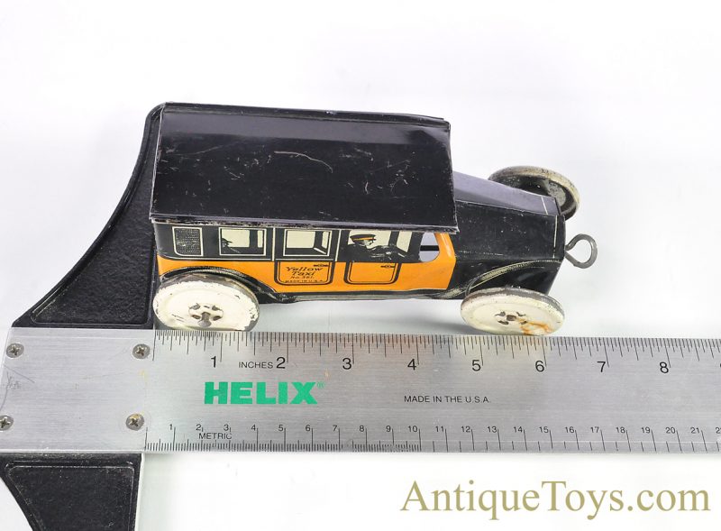 Mohawk Toys Yellow Taxi No. 361 Tin Lithographed Cab <FONT COLOR="ff000 ">*SOLD*</font> - Image 8