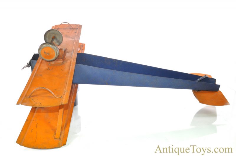 Early American ca. 1915 Pressed Steel Biplane Dayton Style Airplane  <FONT COLOR="ff000 ">*SOLD*</font> - Image 7