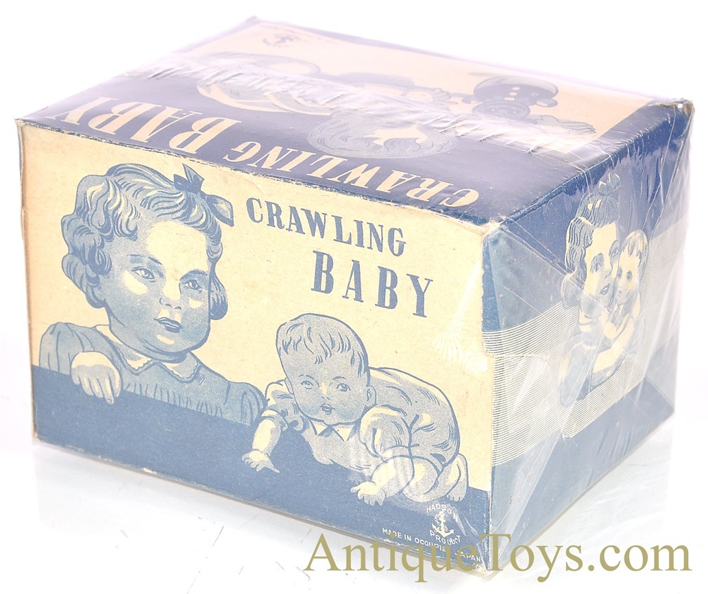 Vintage Hadson Occupied Japan “Crawling Baby” Celluloid/Plastic Windup Toy in Box <FONT COLOR="ff000 ">*SOLD*</font> - Image 9