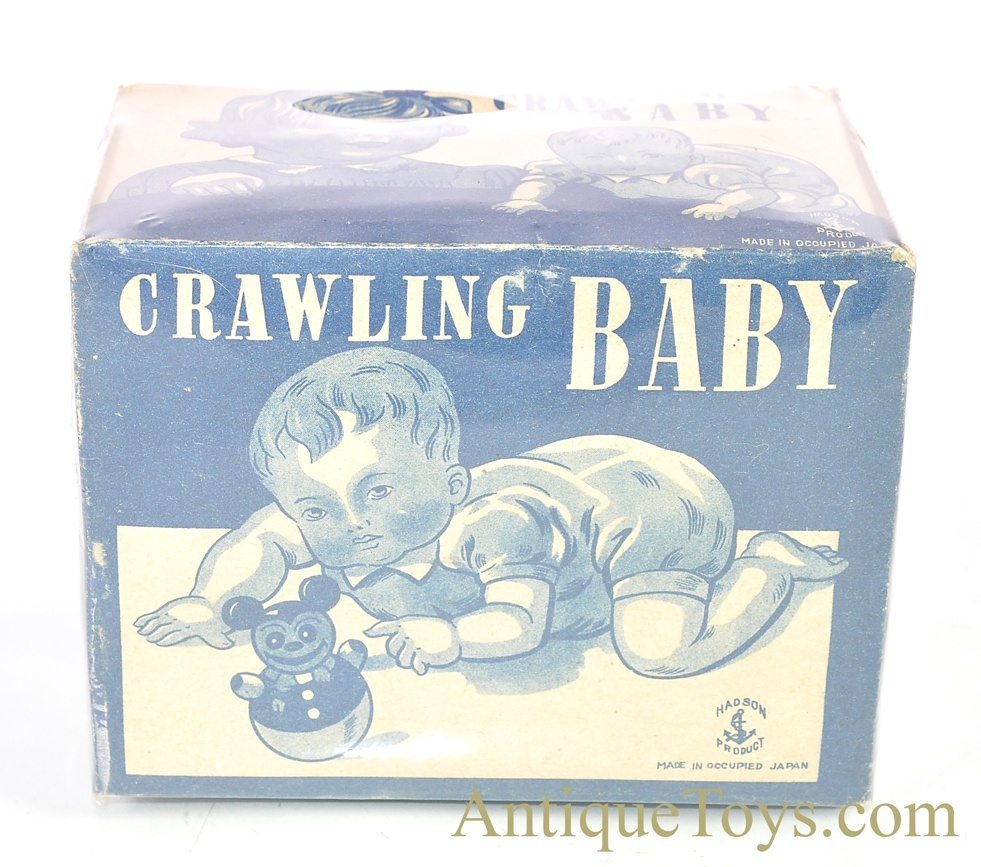 Vintage Hadson Occupied Japan “Crawling Baby” Celluloid/Plastic Windup Toy in Box <FONT COLOR="ff000 ">*SOLD*</font> - Image 8