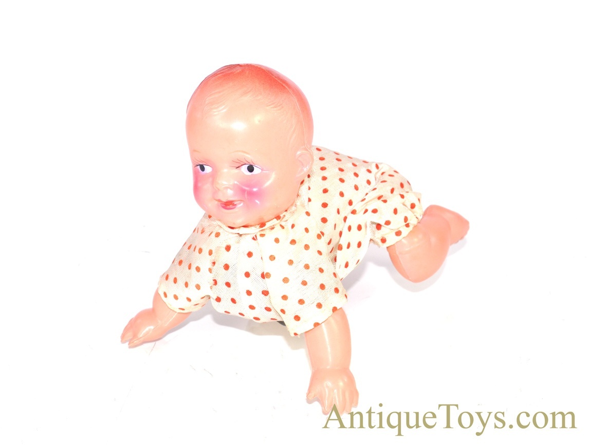 Vintage Hadson Occupied Japan “Crawling Baby” Celluloid/Plastic Windup