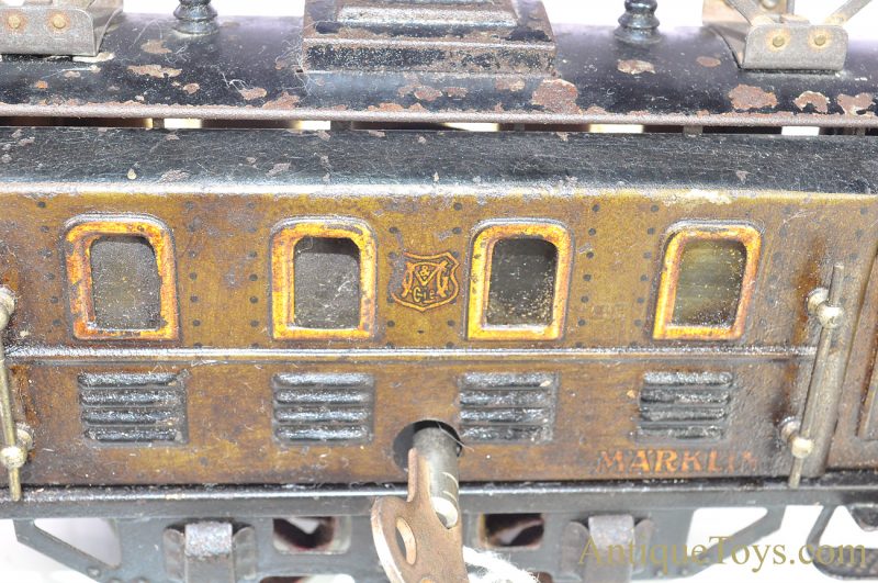 Marklin/Gebrüder Marklin Tin Lithographed Windup “Electric” RS 950 Passenger Train Car O Gauge <FONT COLOR="ff000 ">*SOLD*</font> - Image 8