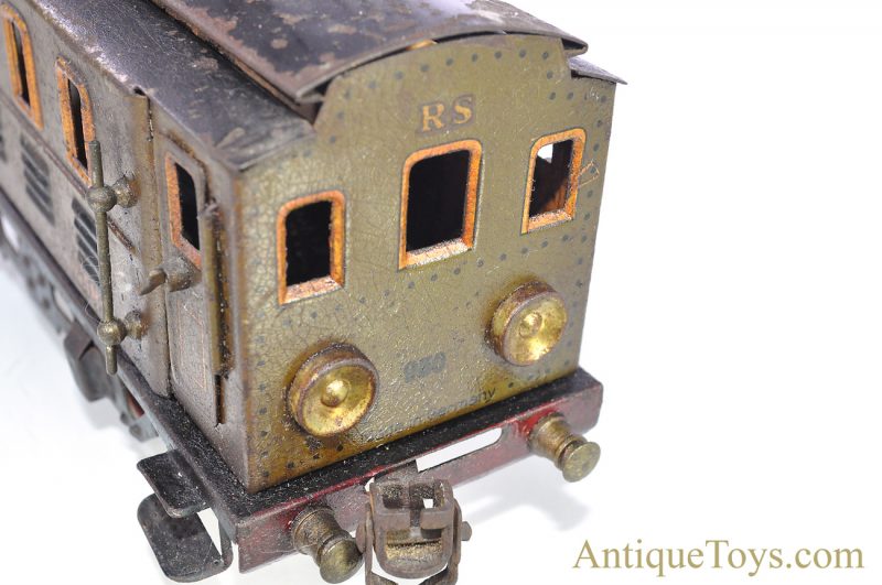 Marklin/Gebrüder Marklin Tin Lithographed Windup “Electric” RS 950 Passenger Train Car O Gauge <FONT COLOR="ff000 ">*SOLD*</font> - Image 9