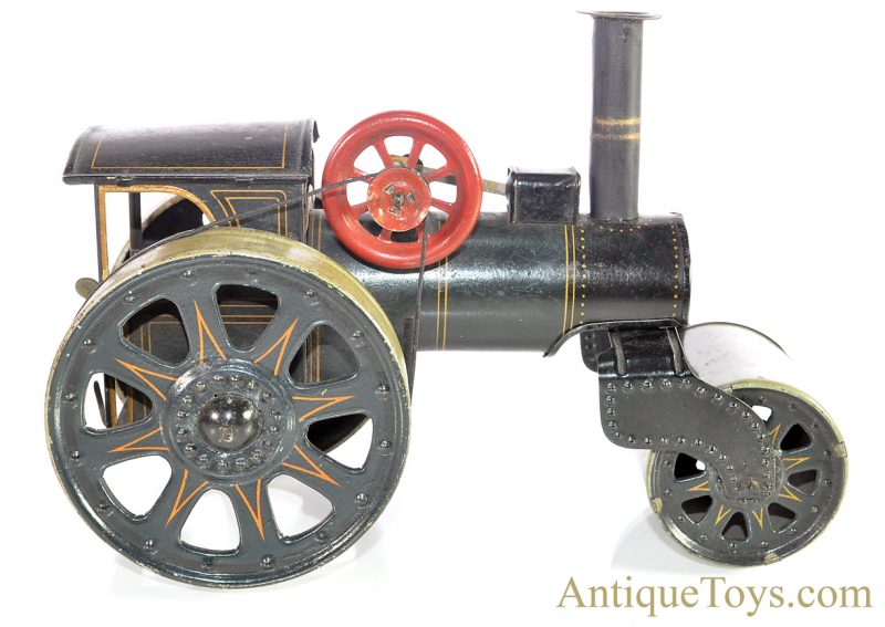 Gebrüder Bing ca. 1931 Tin Lithographed Windup 11/926 Steam Roller <FONT COLOR="ff000 ">*SOLD*</font>