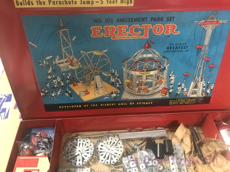 AC Gilbert Erector Set 10 1/2 with Parachute <FONT COLOR="ff000 ">*SOLD*</font>