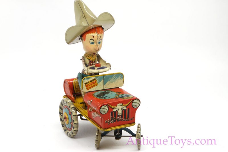 Unique Art Mfg. Co. Tin Lithographed Windup "Rodeo Joe" <FONT COLOR="ff000 ">*SOLD*</font> - Image 6