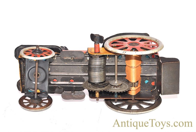 Reil & Co. Rare Tin Lithographed Windup Mechanical Fire Pumper Truck #217 for Sale <FONT COLOR="ff000 ">*SOLD*</font> - Image 4