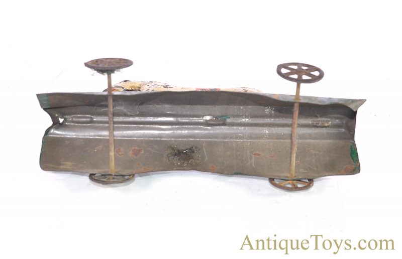 Althof Bergmann ca. 1800's Tin Toy Horse on Platform Pull Toy <FONT COLOR="ff000 ">*SOLD*</font> - Image 3
