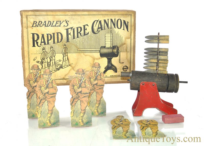 Milton Bradley ca. 1918 "Bradley's Rapid Fire Cannon" Game #4218 in Box <FONT COLOR="ff000 ">*SOLD*</font>
