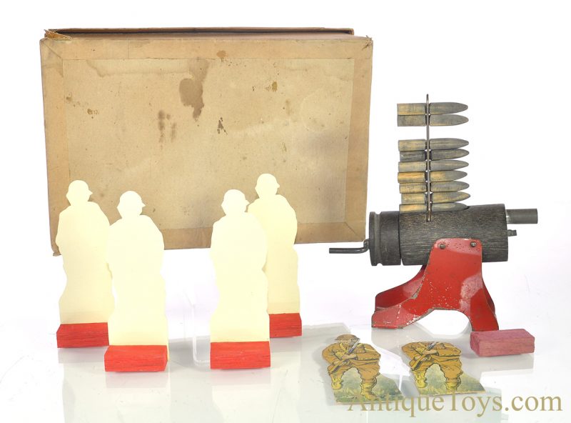Milton Bradley ca. 1918 "Bradley's Rapid Fire Cannon" Game #4218 in Box <FONT COLOR="ff000 ">*SOLD*</font> - Image 3