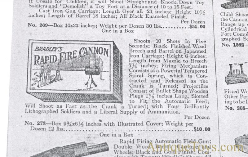 Milton Bradley ca. 1918 "Bradley's Rapid Fire Cannon" Game #4218 in Box <FONT COLOR="ff000 ">*SOLD*</font> - Image 10