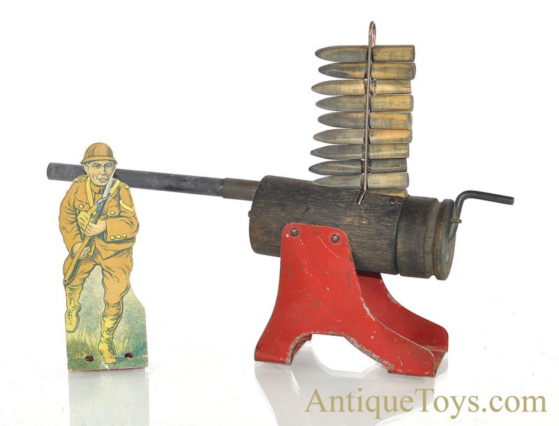 Milton Bradley ca. 1918 "Bradley's Rapid Fire Cannon" Game #4218 in Box <FONT COLOR="ff000 ">*SOLD*</font> - Image 5