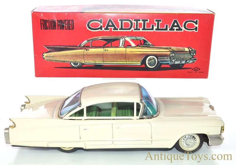 Suzuki & Edwards (S&E, SE) Tin Lithographed Friction Powered Cadillac Japanese Car in Box <FONT COLOR="ff000 ">*SOLD*</font> - Image 2