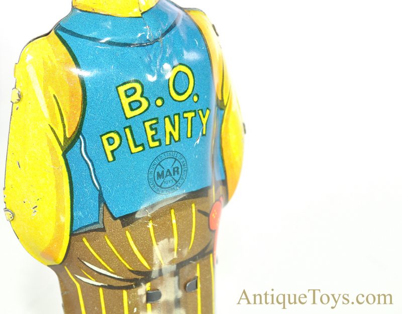 Marx Lithographed Tin Windup Dick Tracy's Bob Oscar Plenty “B.O. Plenty” & Baby Sparkle <FONT COLOR="ff000 ">*SOLD*</font> - Image 6