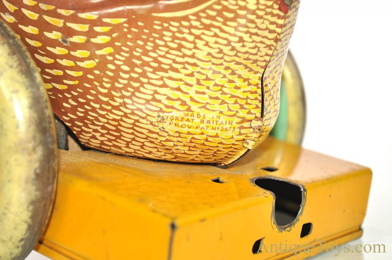 Clucking Tin Lithographed Push/Pull Chicken British Toy <FONT COLOR="ff000 ">*SOLD*</font> - Image 6