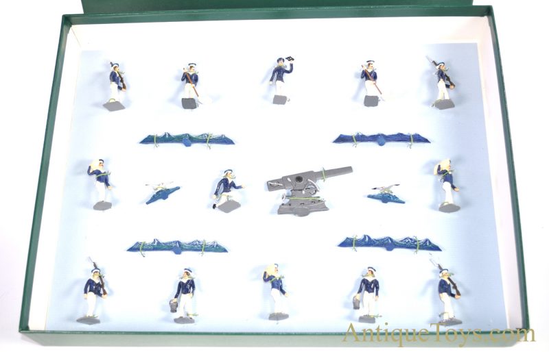 Hornung Art by Bob Hornung Hand Painted Pewter Miniature Set of Sailors & Scenic Accessories in Collectors Box <FONT COLOR="ff000 ">*SOLD*</font> - Image 2
