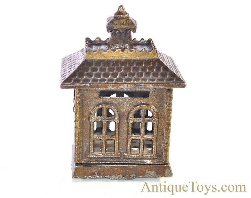 Grey Iron Casting Co. ca. 1897 Large Print “Deposit” Cast Iron Still Penny Bank <FONT COLOR="ff000 ">*SOLD*</font> - Image 2