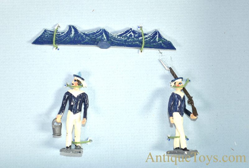 Hornung Art by Bob Hornung Hand Painted Pewter Miniature Set of Sailors & Scenic Accessories in Collectors Box <FONT COLOR="ff000 ">*SOLD*</font> - Image 4
