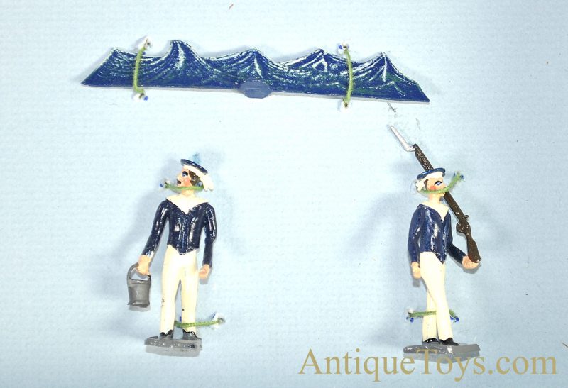 Hornung Art by Bob Hornung Hand Painted Pewter Miniature Set of Sailors & Scenic Accessories in Collectors Box <FONT COLOR="ff000 ">*SOLD*</font> - Image 5