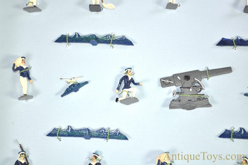 Hornung Art by Bob Hornung Hand Painted Pewter Miniature Set of Sailors & Scenic Accessories in Collectors Box <FONT COLOR="ff000 ">*SOLD*</font> - Image 9