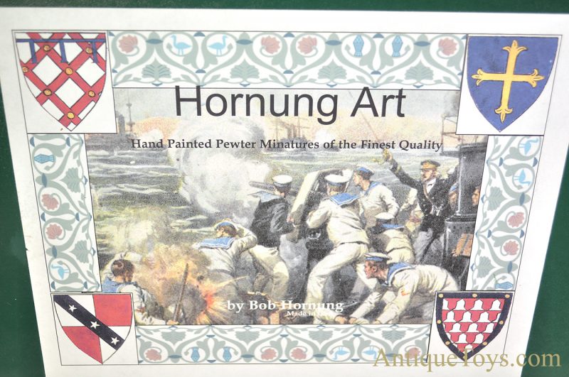 Hornung Art by Bob Hornung Hand Painted Pewter Miniature Set of Sailors & Scenic Accessories in Collectors Box <FONT COLOR="ff000 ">*SOLD*</font> - Image 11
