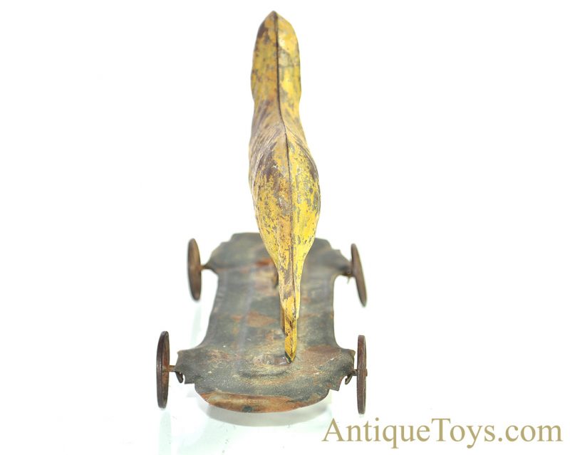 Althof Bergmann ca. 1800’s Tin Toy Dog with Pail on Platform Pull Toy <FONT COLOR="ff000 ">*SOLD*</font> - Image 5