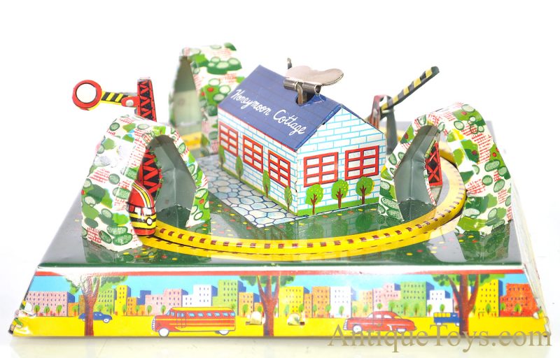 Superman Toy Tin windup toy based on Honeymoon Express 