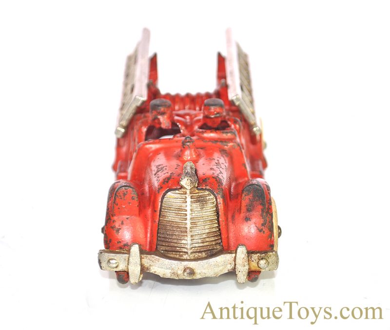 Hubley ca. 1930’s Red Cast Iron Fire Engine Ladder Truck <FONT COLOR="ff000 ">*SOLD*</font> - Image 3
