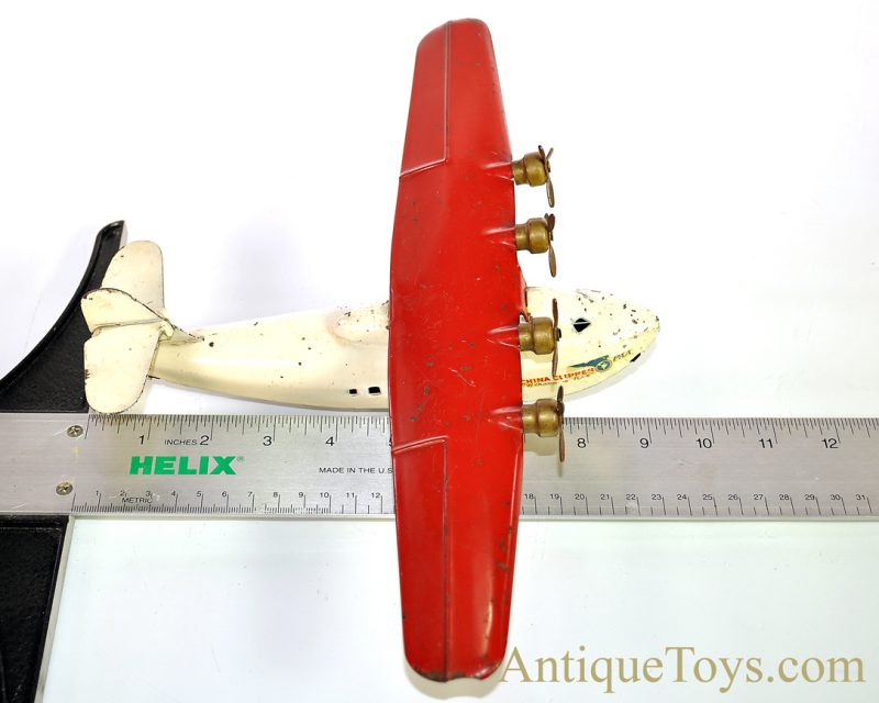Wyandotte Toys/All Metal Products Co. Ca. 1930’s Pressed Steel “China Clipper” PAA Pan Am Airlines 4-Prop Airplane <FONT COLOR="ff000 ">*SOLD*</font> - Image 15